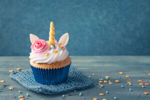 Unicorn cupcakes voor een feestje