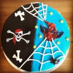 Spiderman/Piraten taart