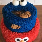 Koekiemonster/Elmo taart