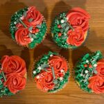 Cupcakes Kerst Rozen