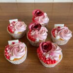 Valentijn Cupcakes Liefdesbrief/roos