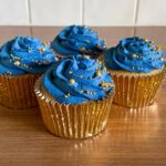 Cupcake Goud/Blauw